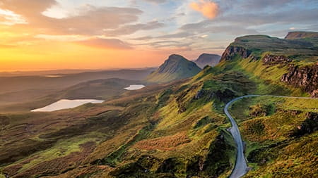 Landscape shot of the Isle of Skye